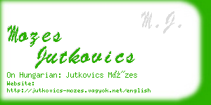 mozes jutkovics business card